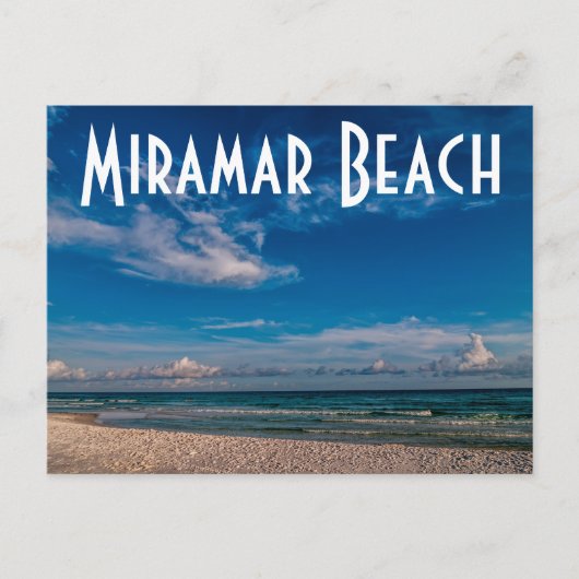 Carte Postale La plage de Miramar (Devant)
