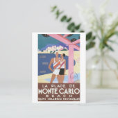 Carte Postale La Plage De Monte-Carlo (Debout devant)