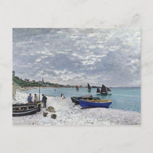 Carte Postale La plage de Sainte-Adresse - Claude Monet