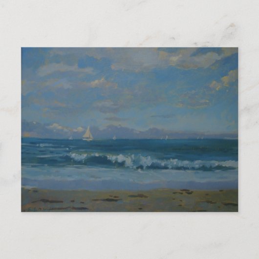 Carte Postale La plage de Thurlestone (Devant)