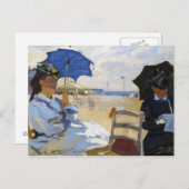 Carte Postale La plage de Trouville Claude Monet (Devant / Derrière)
