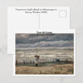 Carte Postale La plage de Vincent van Gogh à Scheveningen (Devant / Derrière)