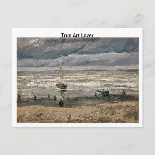 Carte Postale La plage de Vincent van Gogh à Scheveningen (Devant)