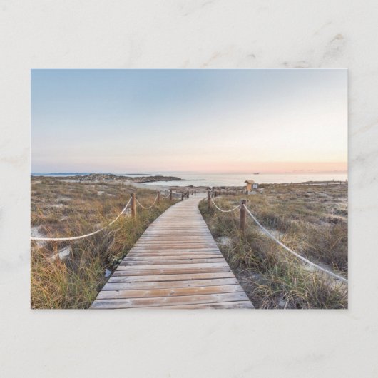 Carte Postale La plage d'Es Pujols à Dawn (Devant)