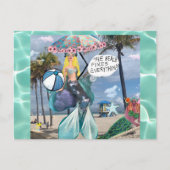 Carte postale - la plage fixe tout (Devant)