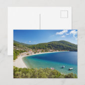 Carte Postale La plage Panormos de l'île de Skopelos, Grèce (Devant / Derrière)