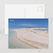 Carte Postale La plage tropicale de Rangiroa (Devant / Derrière)