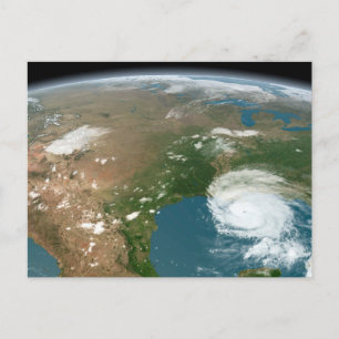 Carte Postale La Planète Panoramique Terre Et Les Etats-Unis.