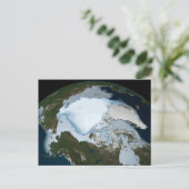 Carte Postale La Planète Terre Montre La Couverture De Glace De  (Debout devant)