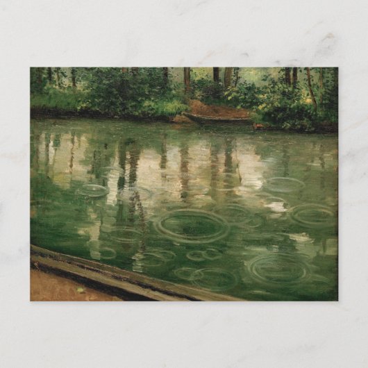 Carte Postale La pluie des Yerres Gustave Caillebotte (Devant)