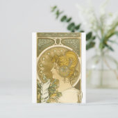Carte Postale La Plume d'Alphonse Mucha (Debout devant)