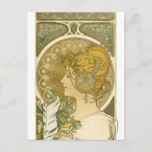 Carte Postale La Plume d'Alphonse Mucha