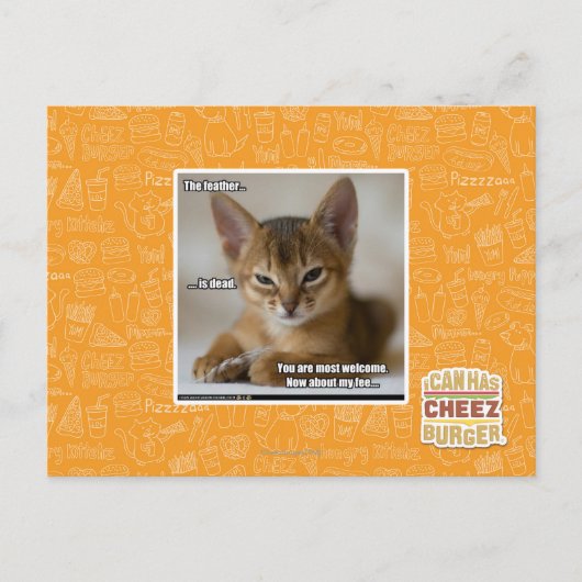 Carte Postale La plume est morte. (Devant)