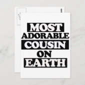 Carte Postale La plupart de cousin adorable (Devant / Derrière)