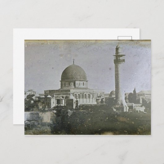 Carte Postale La plus ancienne photo de Jérusalem (Devant / Derrière)