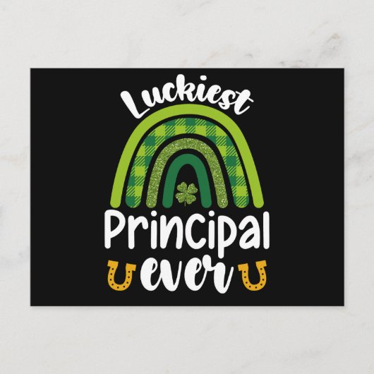 Carte Postale La plus chanceuse de chaque école St Patrick's Day (Devant)