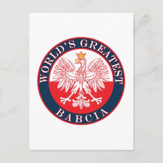 Carte Postale La plus grande Babcie du monde (Devant)