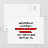 Carte Postale La plus grande blague principale du monde (Devant / Derrière)