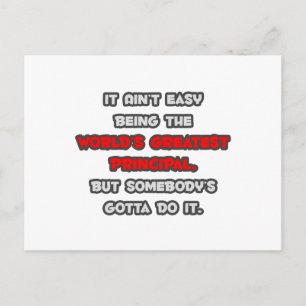 Carte Postale La plus grande blague principale du monde