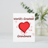 Carte Postale La plus grande grand-mère du monde (Debout devant)