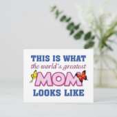 Carte Postale La plus grande maman du monde (Debout devant)