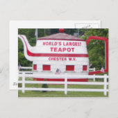 Carte Postale La plus grande théière du monde (Devant / Derrière)