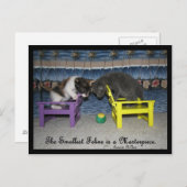 Carte Postale La plus petite féline est un chef-d'oeuvre (Devant / Derrière)