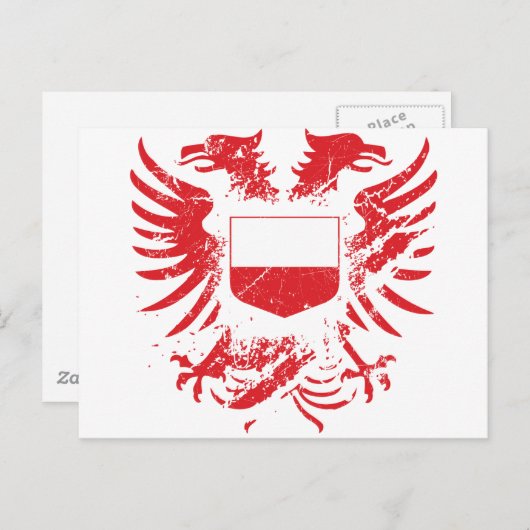 Carte Postale La Pologne grondée (Devant / Derrière)