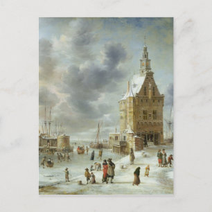 Carte Postale La Porte de la ville de Hoorn