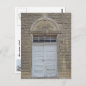 Carte Postale La porte de l'école (Devant / Derrière)