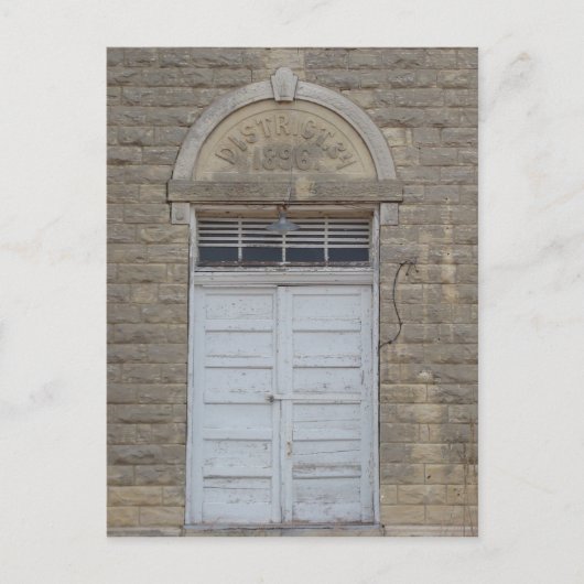 Carte Postale La porte de l'école (Devant)