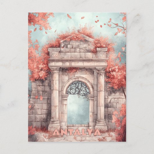 Carte Postale La porte d'Hadrien Antalya Turkiye Travel (Devant)