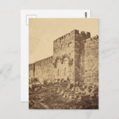 Carte Postale La porte d'or à Jérusalem (Devant / Derrière)