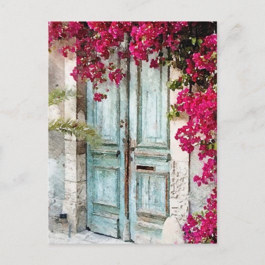 Carte Postale La porte du chalet (Devant)