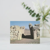 Carte Postale La porte du roi des murs de Hattusas (Debout devant)