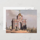 Carte Postale La porte rouge à Moscou (Devant / Derrière)