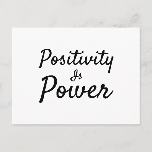 Carte Postale La positivité est une force (Devant)