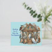 Carte Postale La Poste du Hibou Générique  (Debout devant)