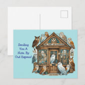 Carte Postale La Poste du Hibou Générique  (Devant / Derrière)