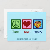 Carte Postale La poterie de l'amour pour la paix (Devant / Derrière)