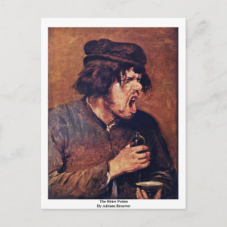 Carte Postale La Potion Amère D'Adriaen Brouwer