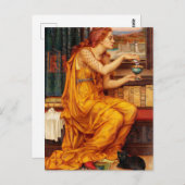 Carte Postale La Potion d'Amour - Peinture Evelyn De Morgan (Devant / Derrière)