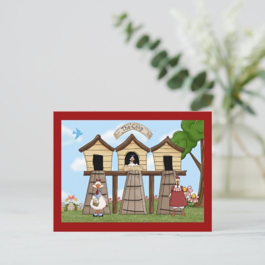 Carte Postale La Poulet (Debout devant)