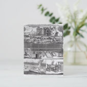 Carte Postale La première plaque de la fabrication de laine (Debout devant)