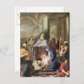 Carte Postale La présentation dans le Temple, 1692 (Devant / Derrière)