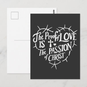 Carte Postale La Preuve d'Amour est la Passion du Christ