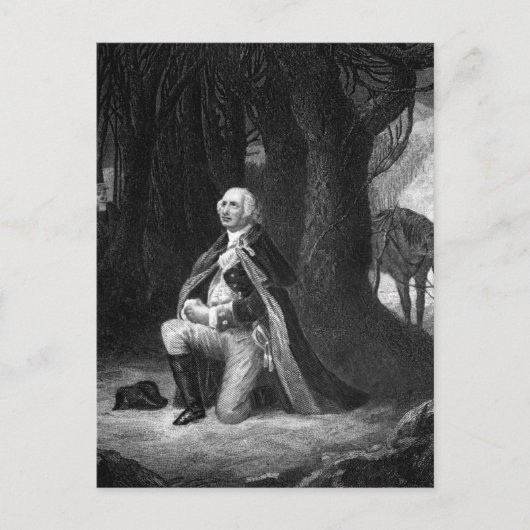 Carte Postale La prière à Valley Forge. Image Gen_War (Devant)