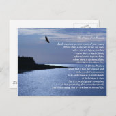 Carte Postale La prière de saint François (Devant / Derrière)