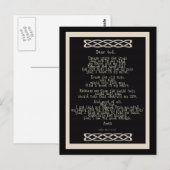 Carte Postale La prière des noeuds (Devant / Derrière)