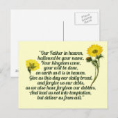 Carte Postale La prière des seigneurs (Devant / Derrière)